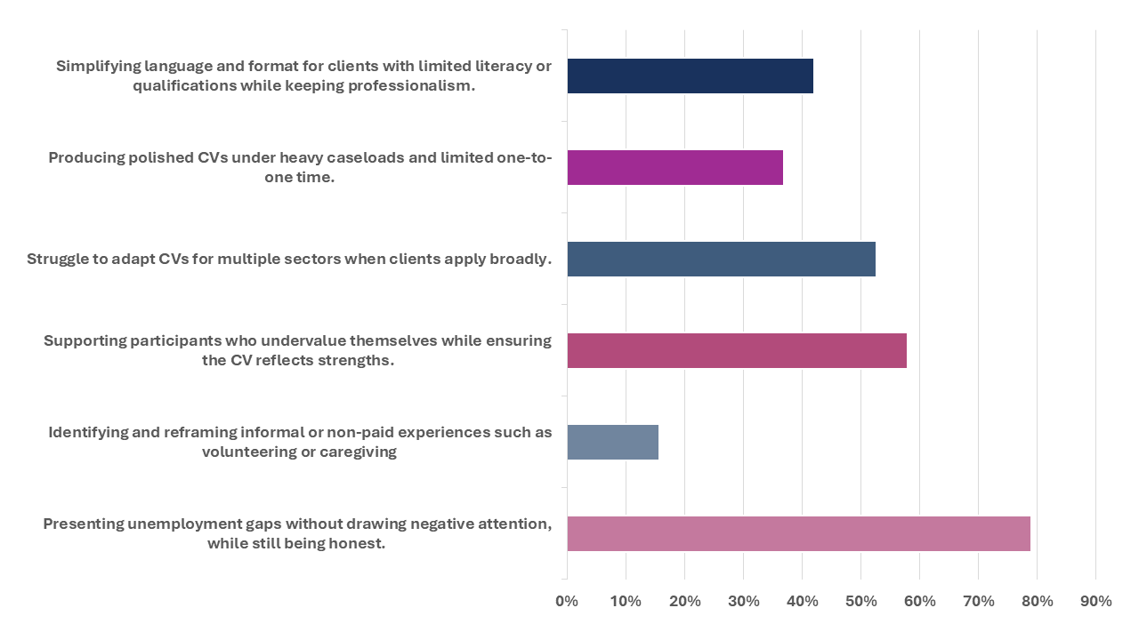Challenges Writing CVs for Employability Professionals